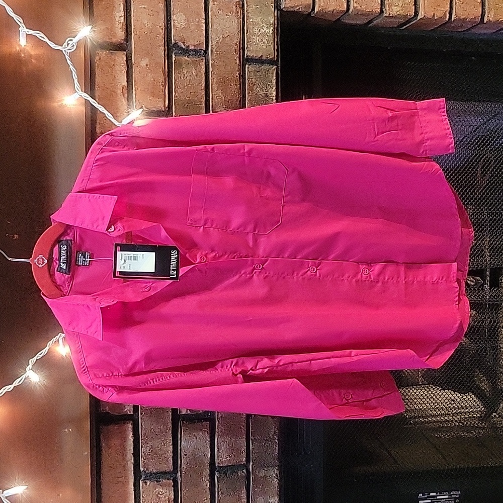 Vintage NWTLiz  Thomas, buttondown shirt  size small.